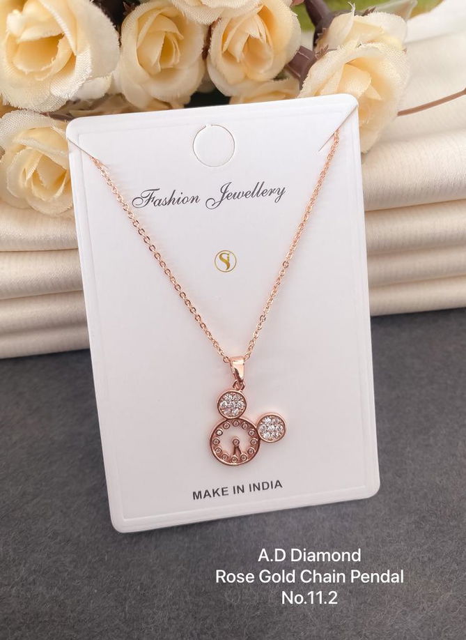 AD Diamond Designer Chain Pendant Set 3 Wholesale Manufacturers
